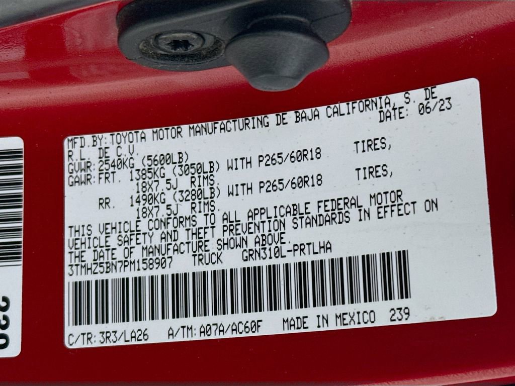 Certified 2023 Toyota Tacoma Limited image 31