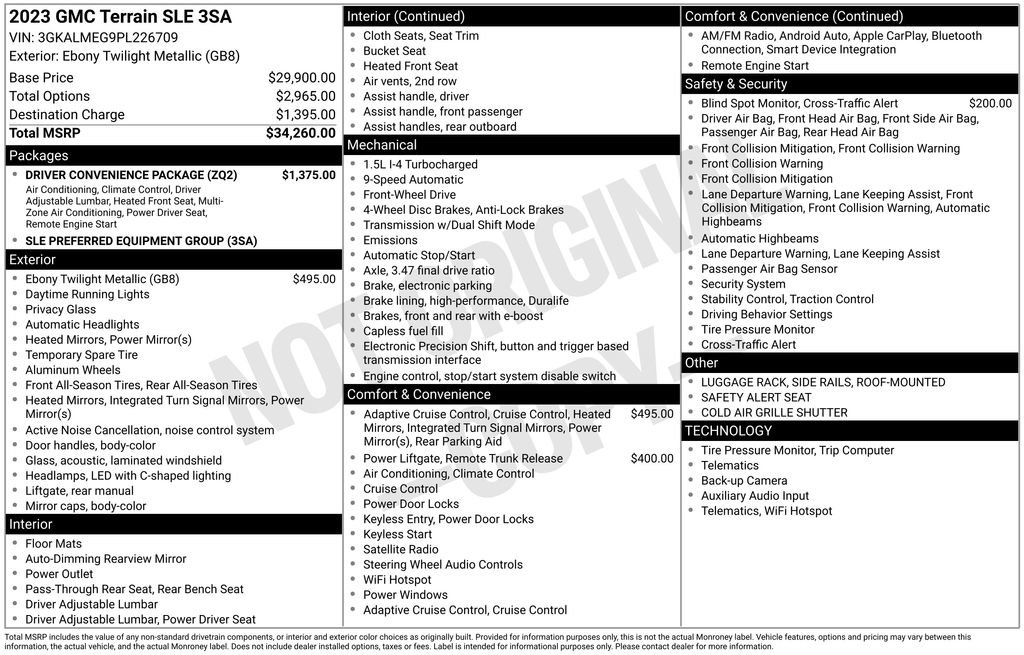 Certified 2023 GMC Terrain SLE w/ Driver Convenience Package FWD image 32