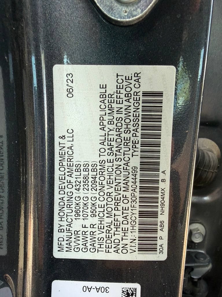Certified 2023 Honda Accord EX image 28