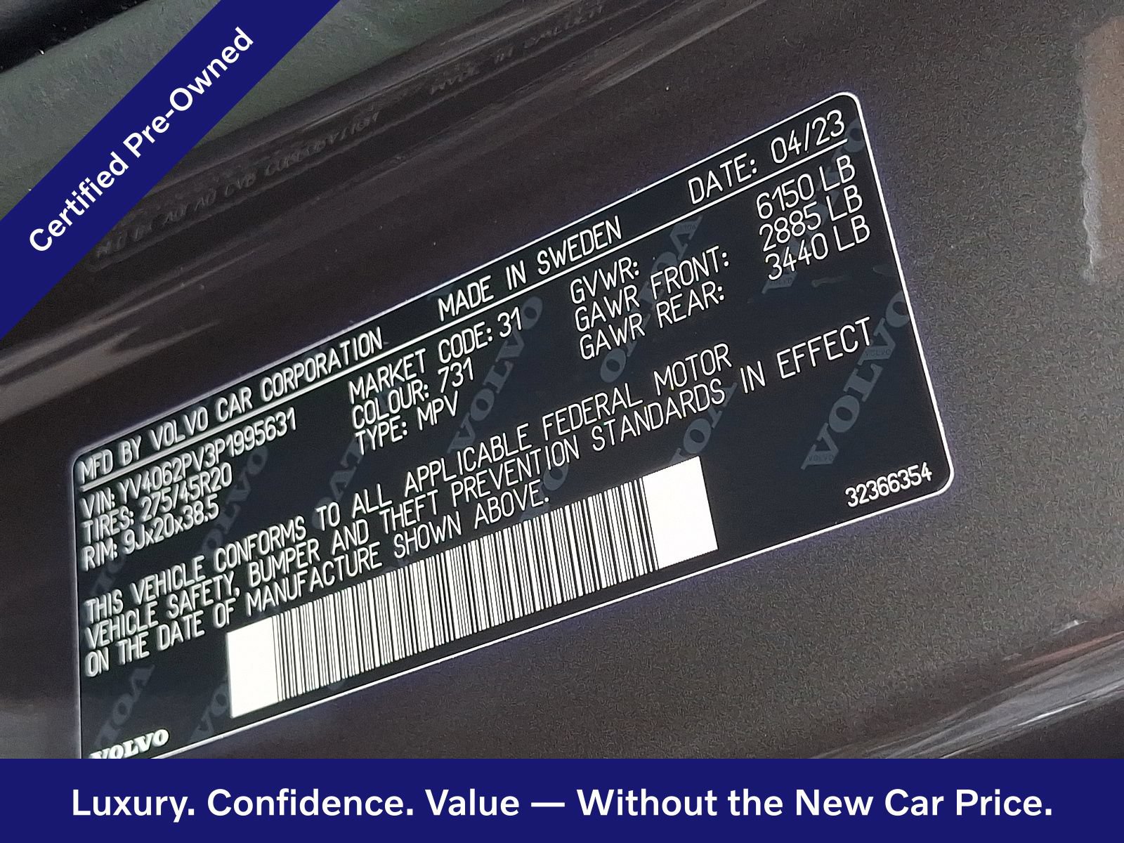 Certified 2023 Volvo XC90 B6 Core w/ Protection Package Premier AWD/4WD image 28