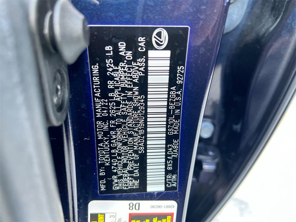 Certified 2022 Lexus ES 350 w/ Premium Package image 22