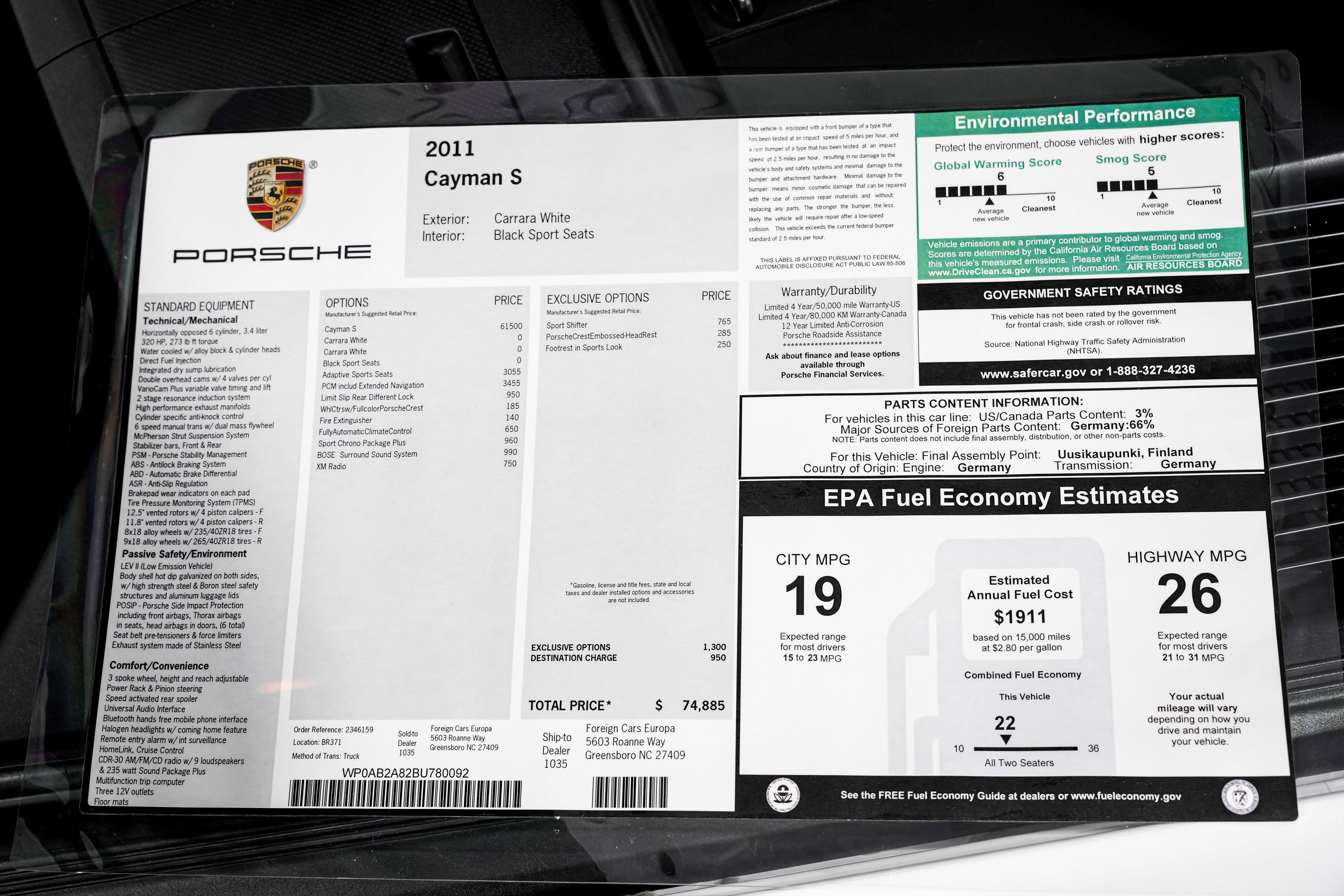 Used 2011 Porsche Cayman S image 40