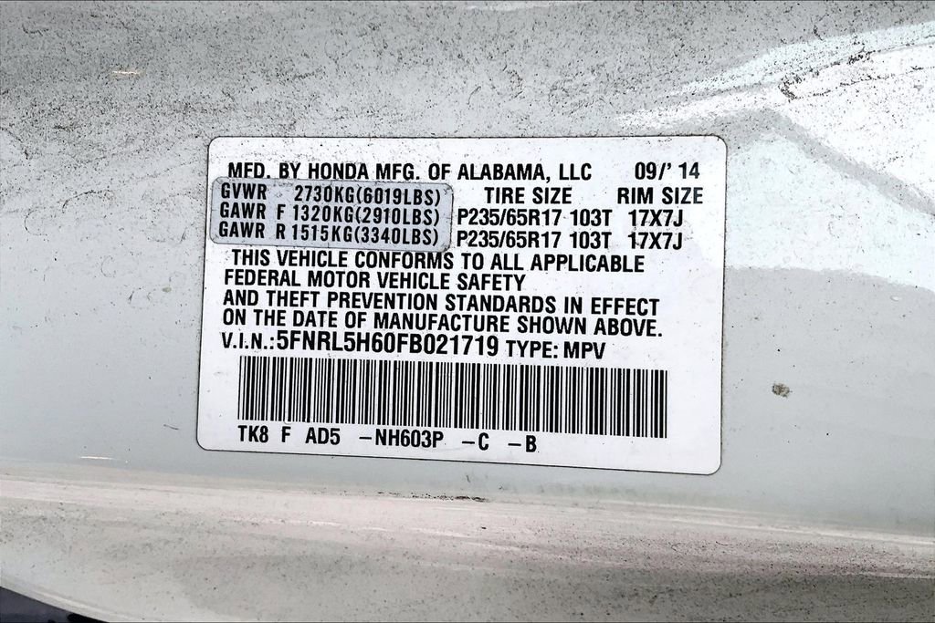 Used 2015 Honda Odyssey EX-L image 14