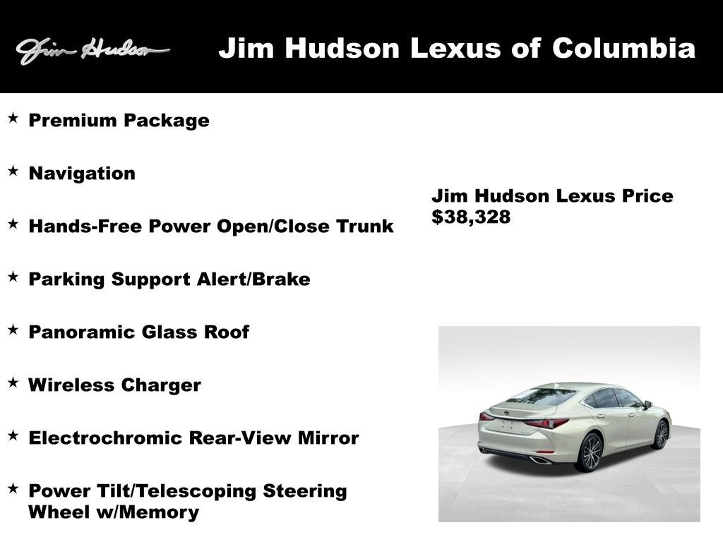 Certified 2022 Lexus ES 350 w/ Premium Package FWD image 3