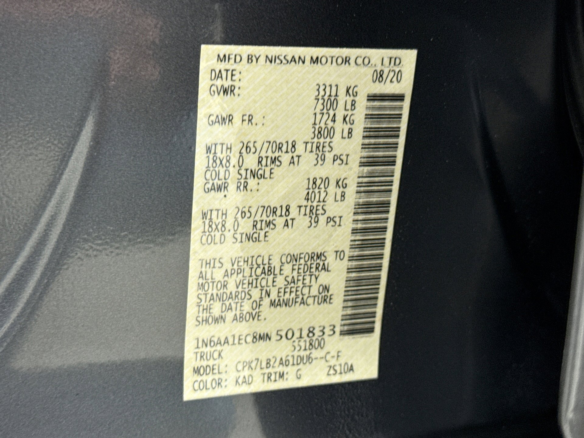 Used 2021 Nissan Titan SV w/ Accessory Utility Package image 23