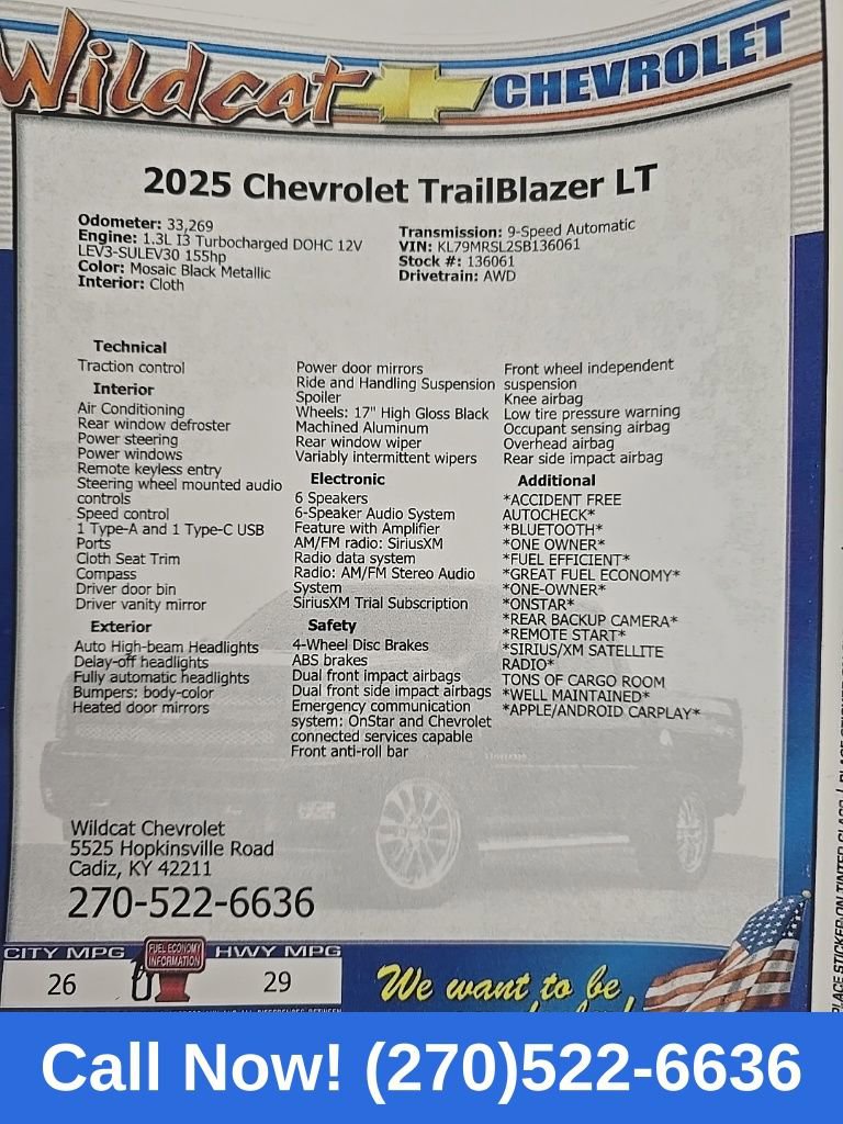 Used 2025 Chevrolet TrailBlazer LT image 32