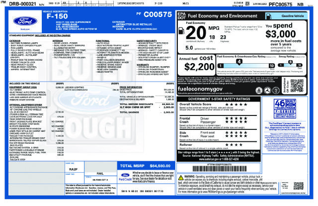 Certified 2023 Ford F150 XLT w/ Equipment Group 302A High AWD/4WD image 31