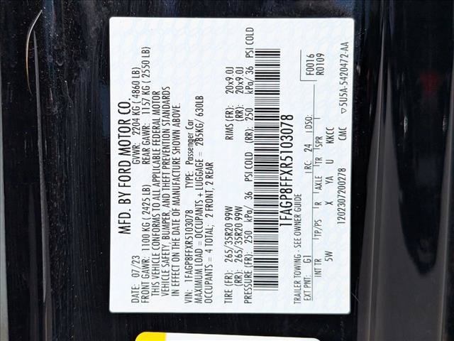 Certified 2024 Ford Mustang GT Premium RWD image 23