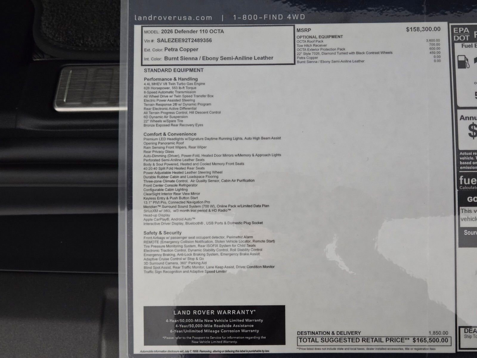 New 2026 Land Rover Defender 110 OCTA image 35