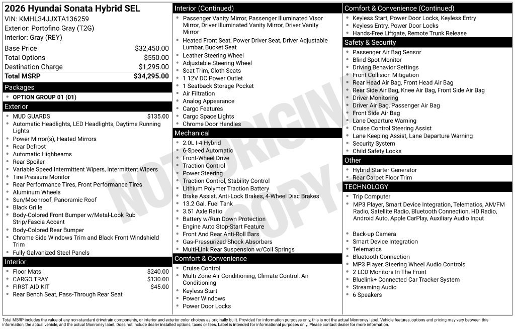 Certified 2026 Hyundai Sonata SEL FWD image 5