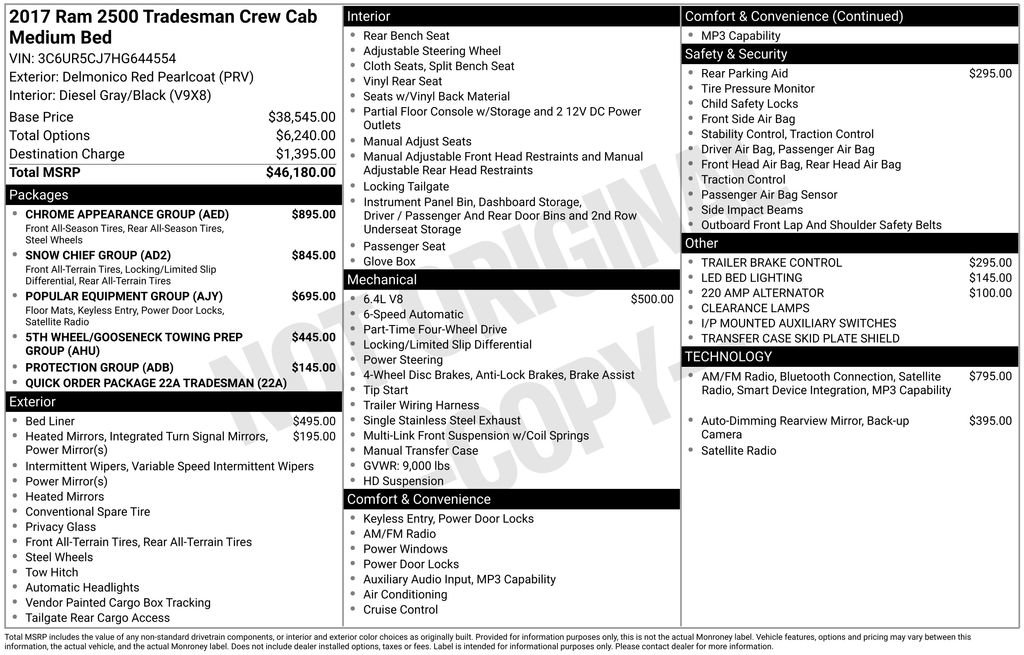 Used 2017 RAM 2500 Tradesman w/ Chrome Appearance Group image 15