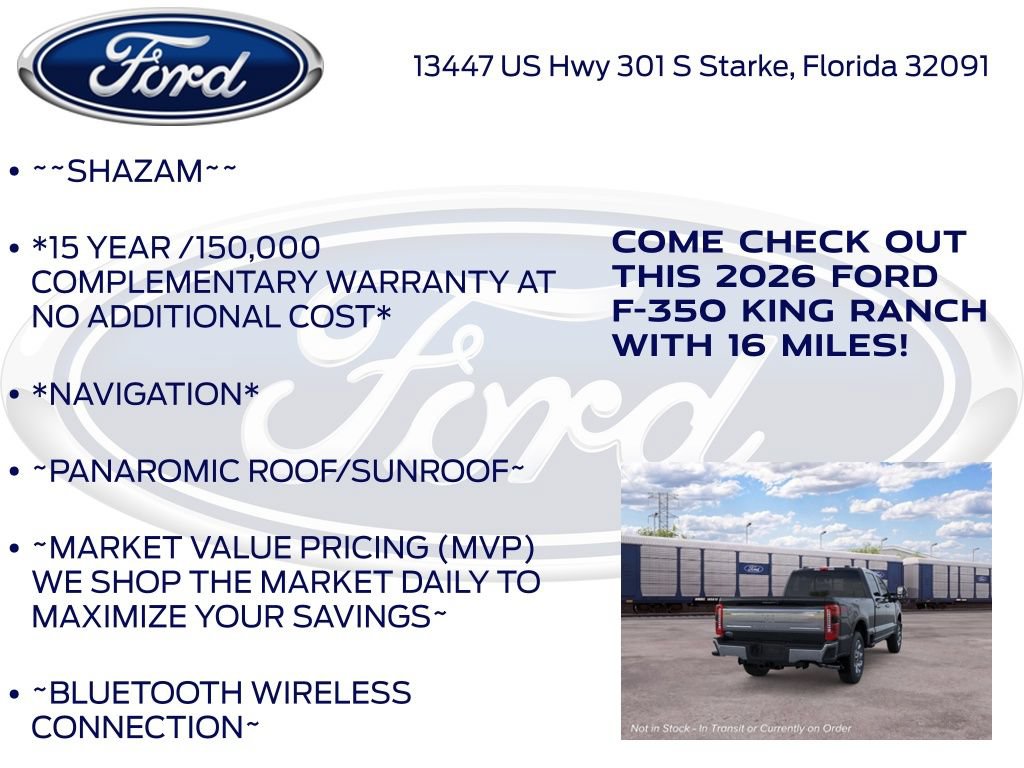New 2026 Ford F350 King Ranch w/ Chrome Package AWD/4WD image 5