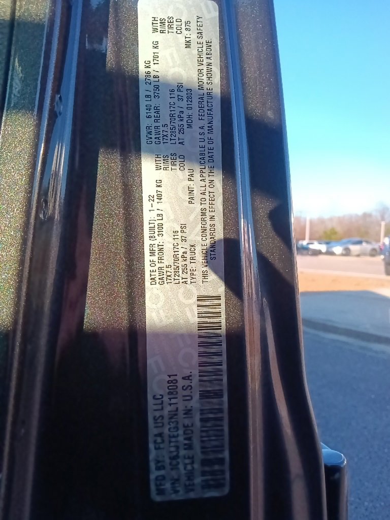 Used 2022 Jeep Gladiator Mojave w/ Cold Weather Group image 34