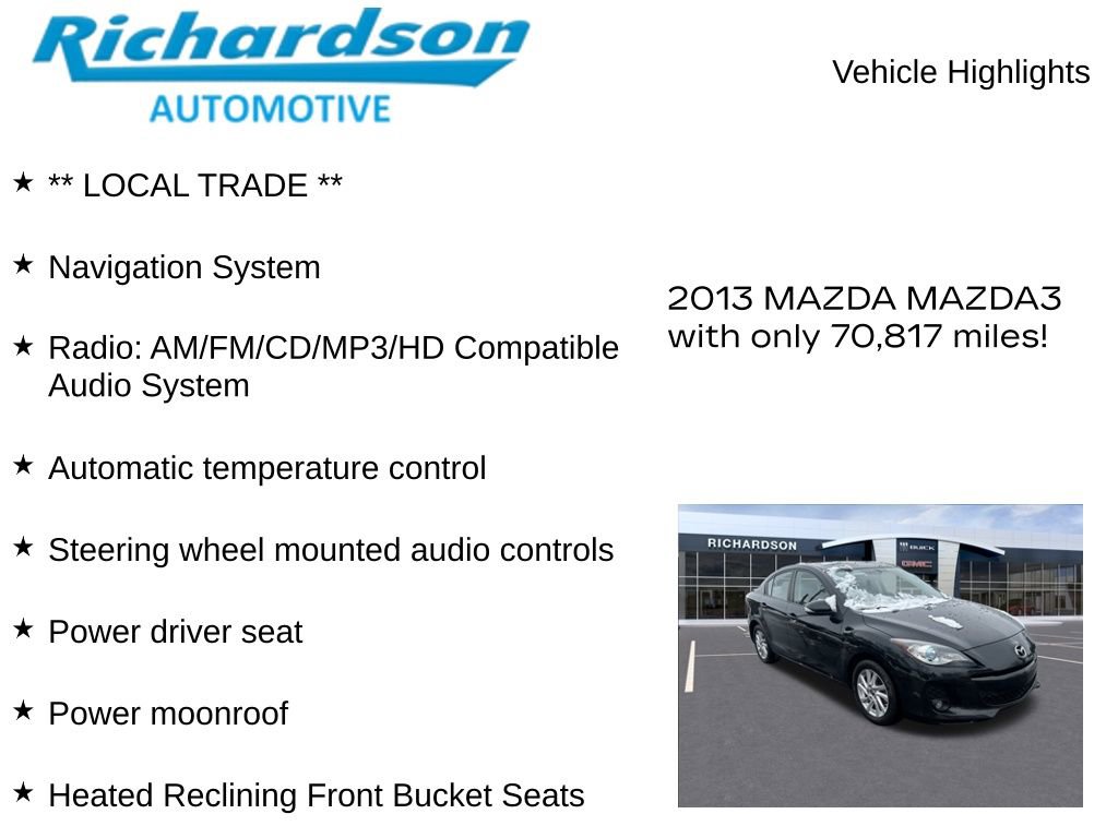 Used 2013 MAZDA MAZDA3 i Grand Touring image 10