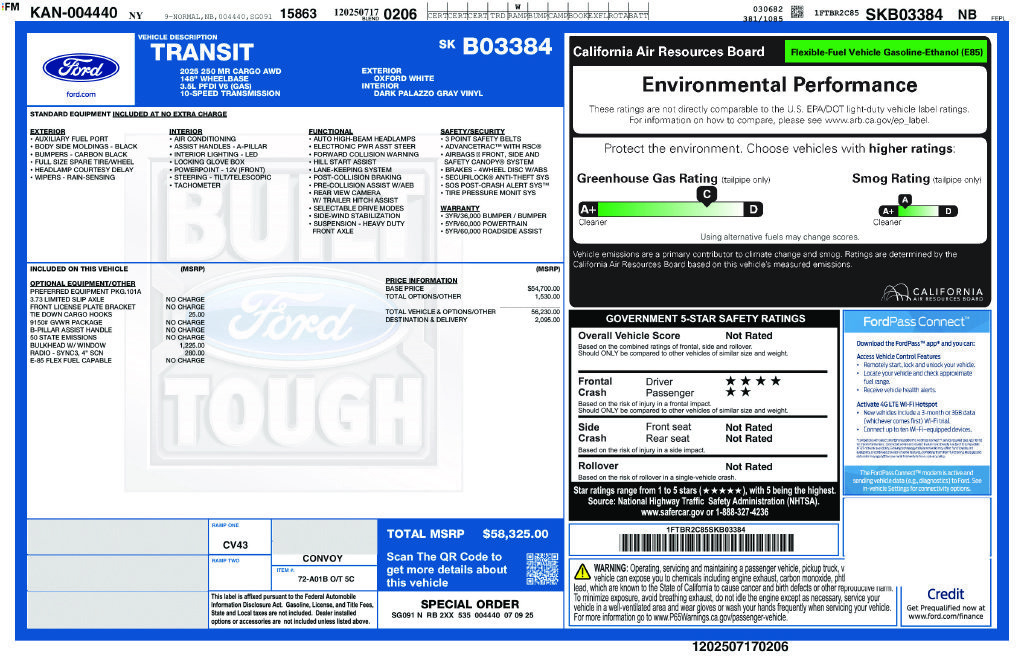 Used 2025 Ford Transit 250 148 Medium Roof Extended AWD image 29