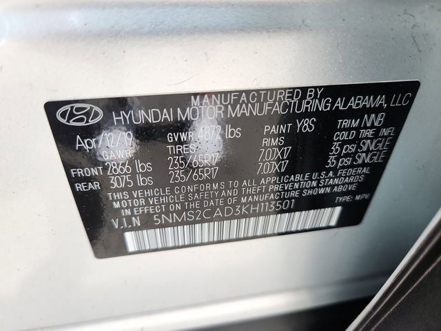 Used 2019 Hyundai Santa Fe SE AWD/4WD image 16