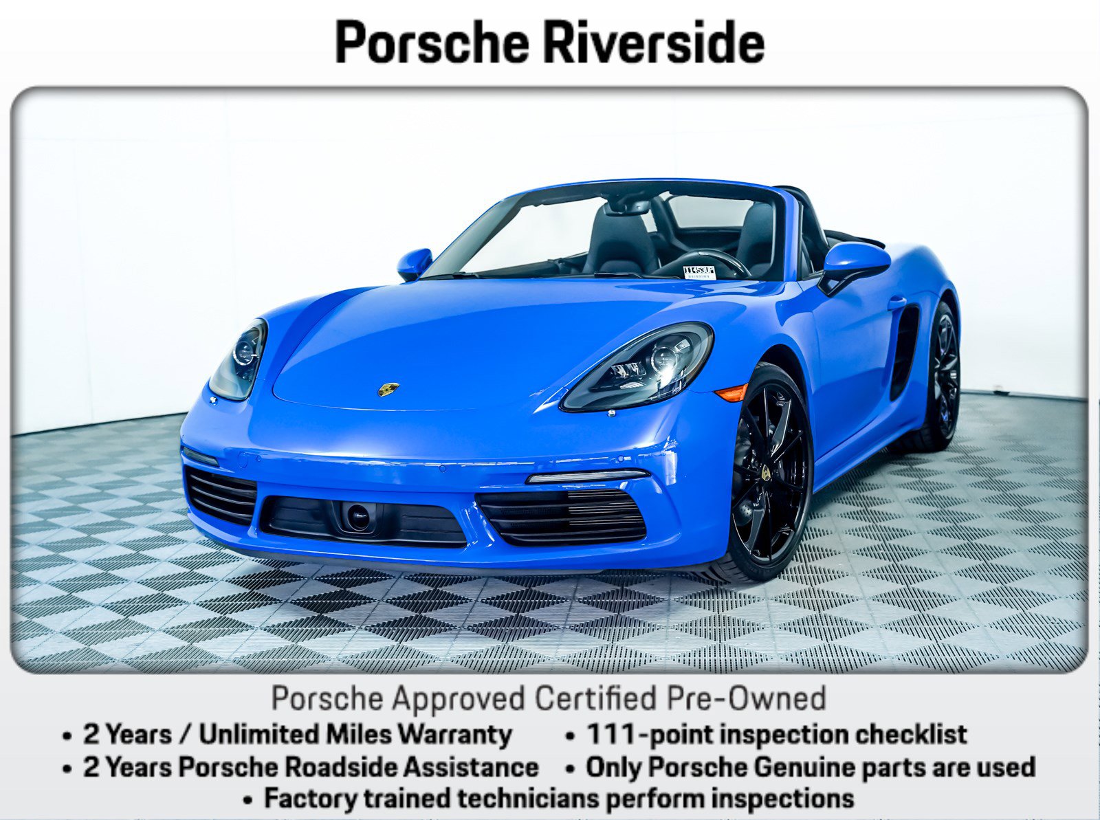 Certified 2025 Porsche 718 Boxster