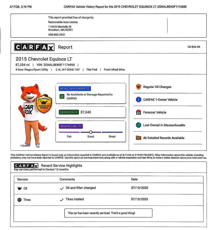 Used 2015 Chevrolet Equinox LT w/ Driver Convenience Package FWD image 5