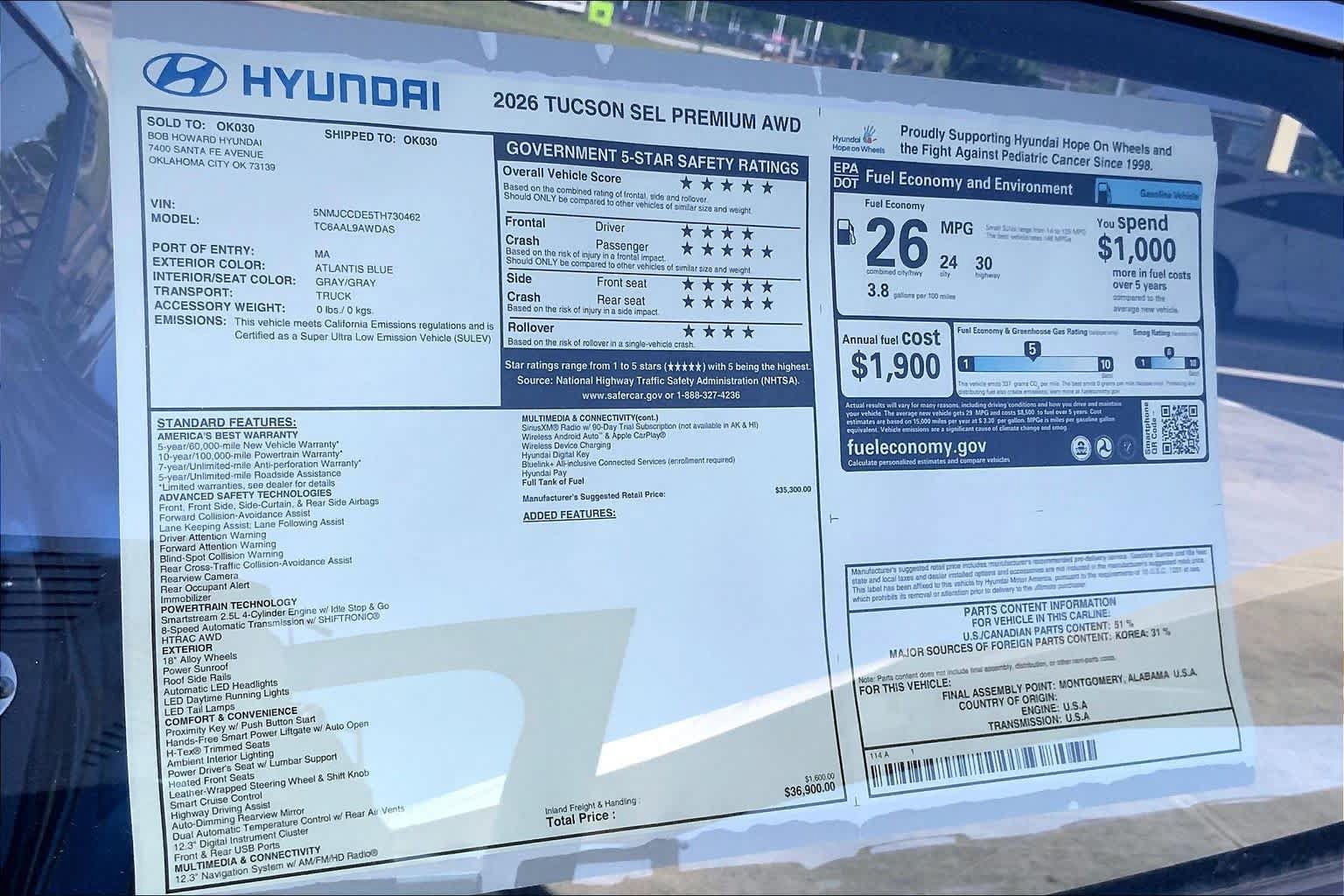 New 2026 Hyundai Tucson SEL AWD/4WD image 18