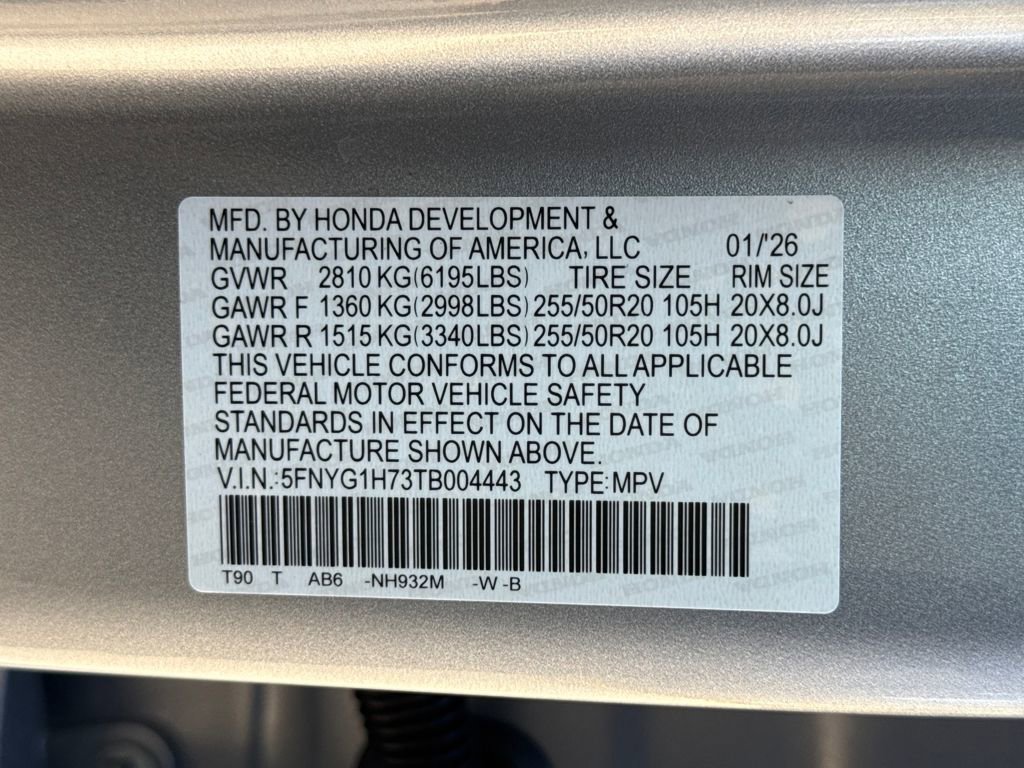 New 2026 Honda Pilot Touring image 28