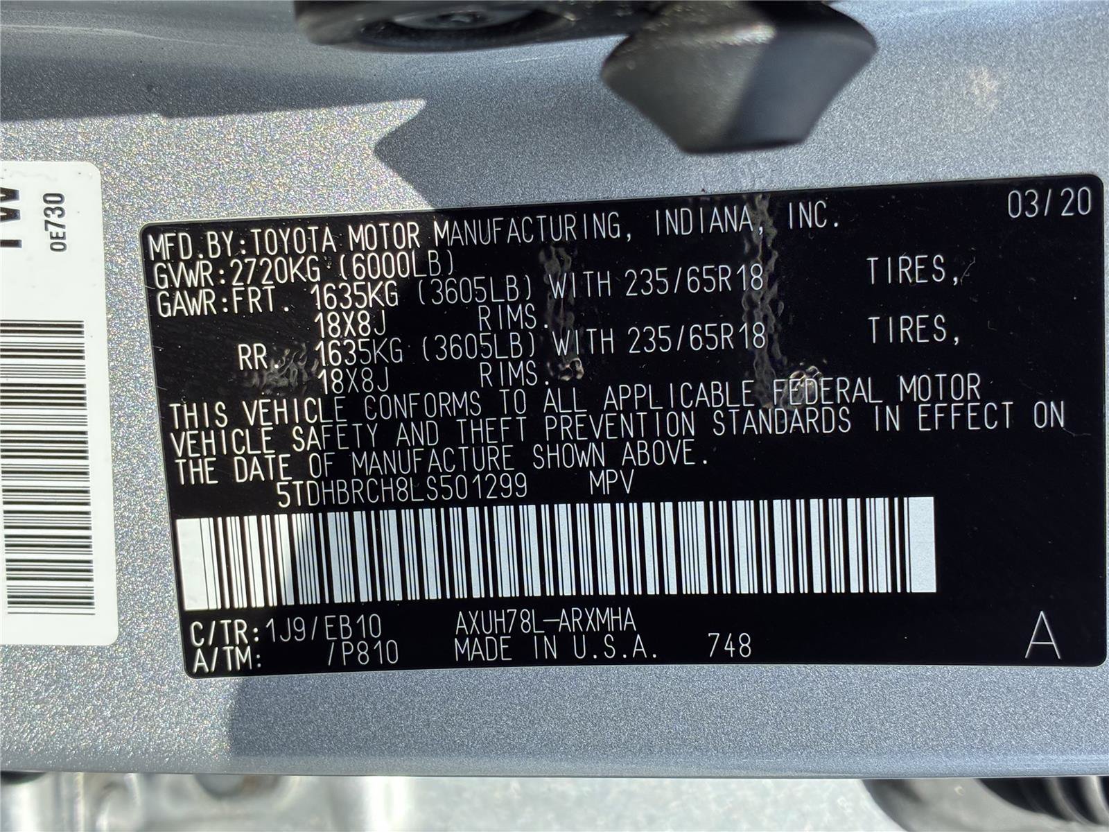 Used 2020 Toyota Highlander XLE w/ Protection Package #3 AWD/4WD image 33