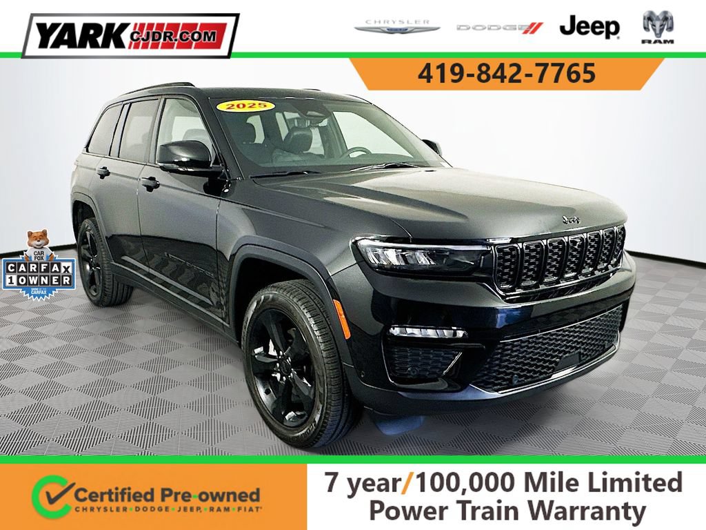 Certified 2025 Jeep Grand Cherokee Limited w/ Luxury Tech Group II