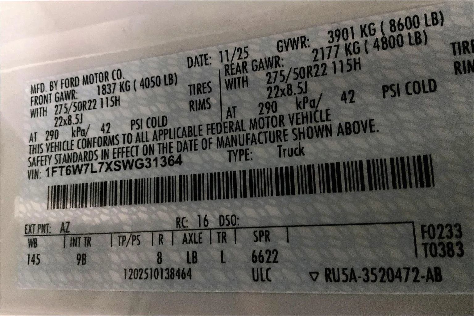 New 2025 Ford F150 Lightning Platinum image 34