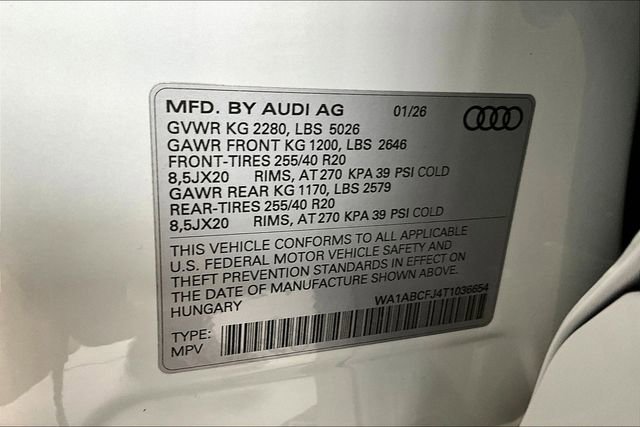 New 2026 Audi Q3 quattro 2.0T image 12