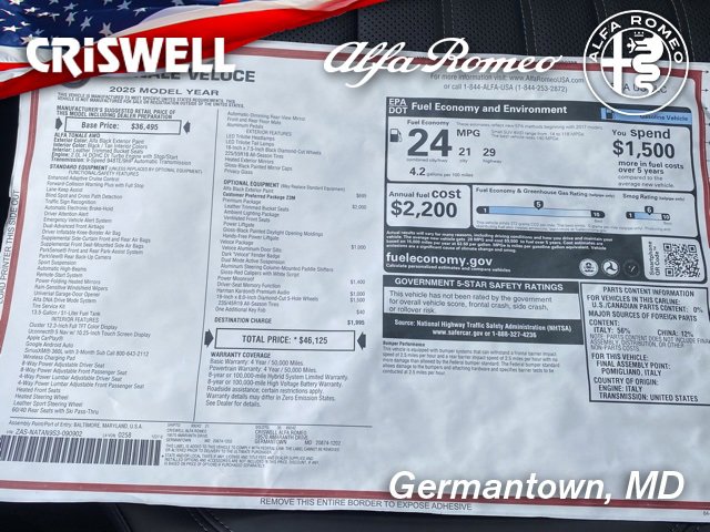 New 2025 Alfa Romeo Tonale w/ Premium Package image 48