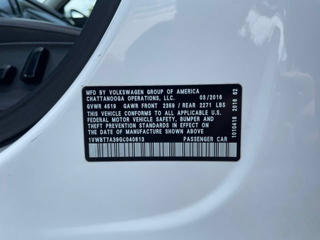 Used 2016 Volkswagen Passat 1.8T SE w/ Lighting Package (P06) FWD image 26
