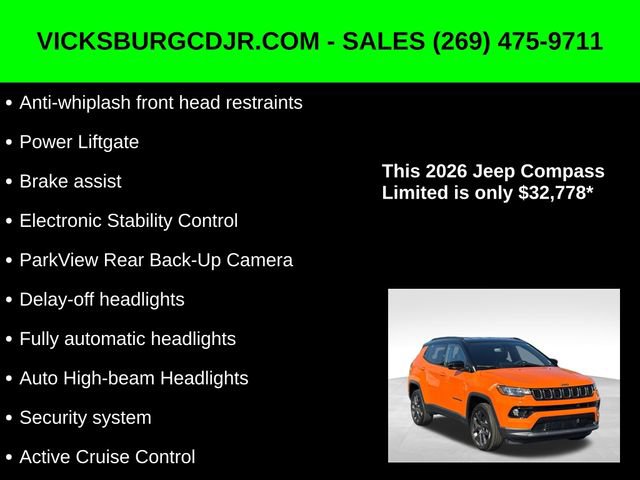 New 2026 Jeep Compass Limited image 16