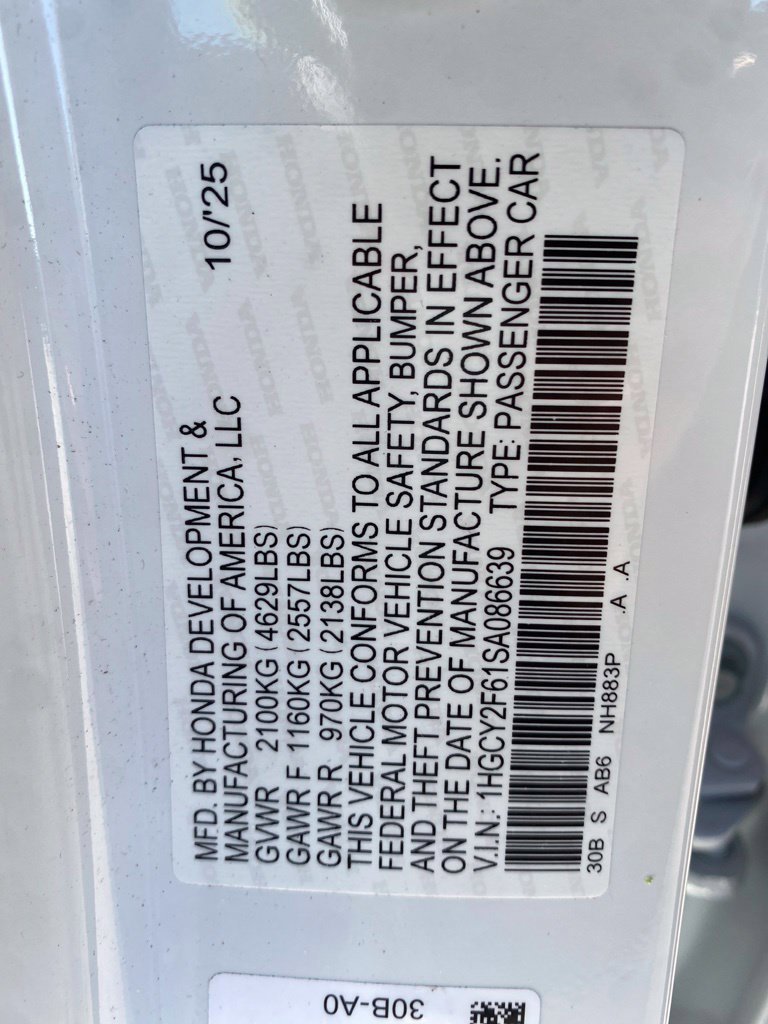 Certified 2025 Honda Accord EX-L image 19
