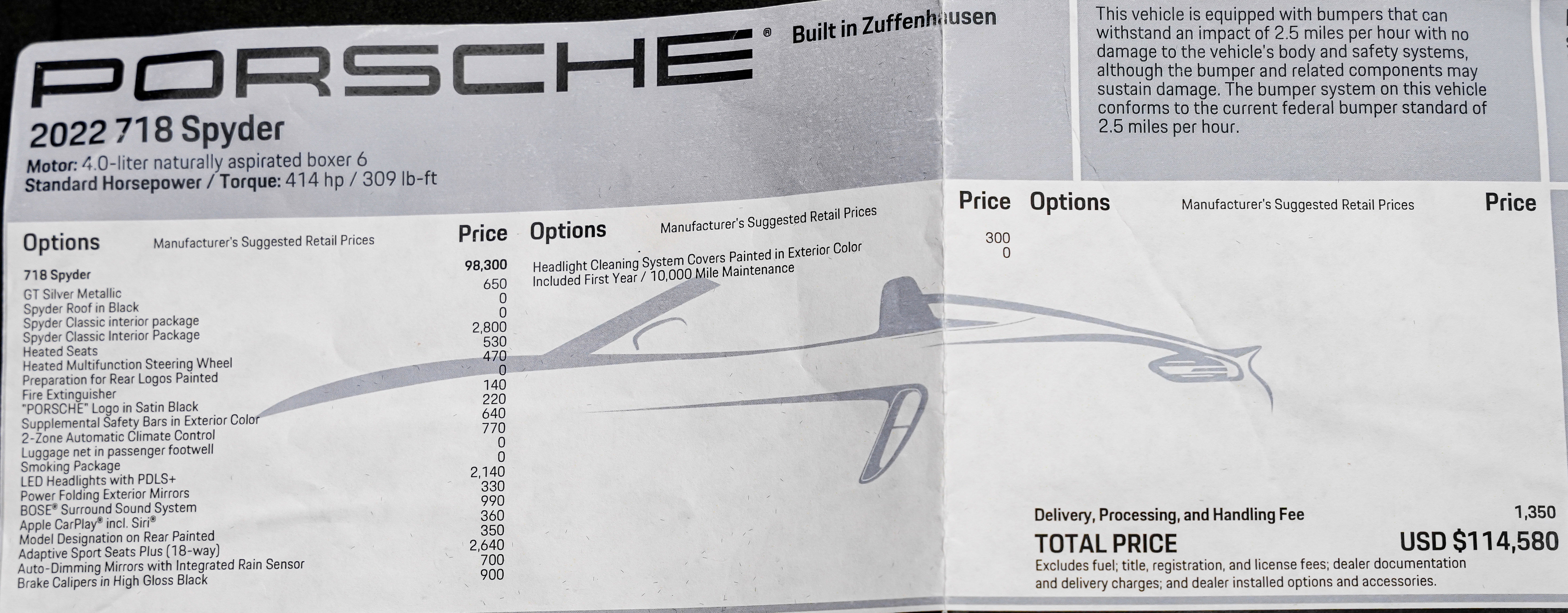 Used 2022 Porsche 718 Boxster Spyder image 2