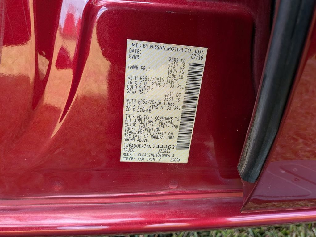 Used 2016 Nissan Frontier SV w/ SV Value Truck Package image 30