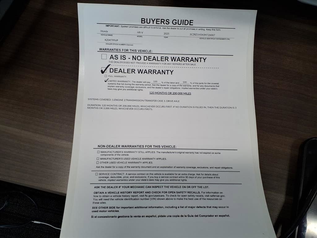 Used 2025 Honda HR-V Sport image 26