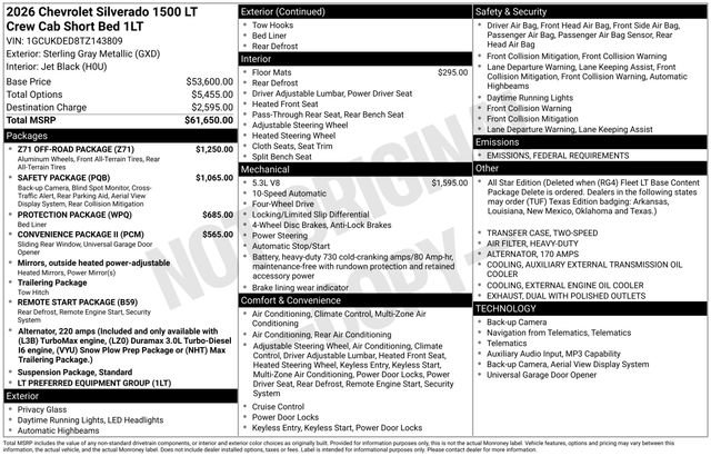 New 2026 Chevrolet Silverado 1500 LT w/ Z71 Off-Road Package video 2