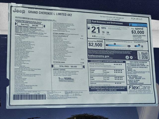 New 2025 Jeep Grand Cherokee L Limited w/ Luxury Tech Group II RWD image 18