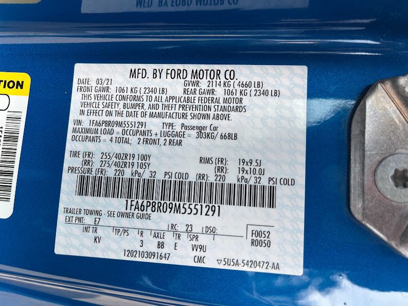 Used 2021 Ford Mustang Mach 1 w/ Equipment Group 700A image 7