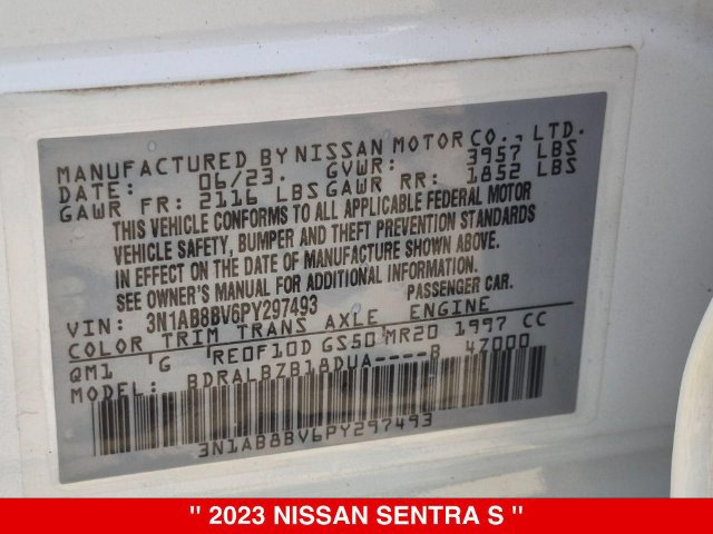 Certified 2023 Nissan Sentra S FWD image 38
