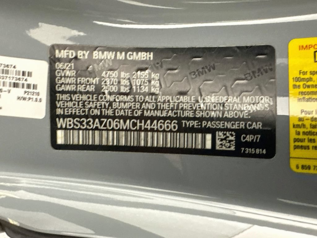 Used 2021 BMW M4 Competition w/ Executive Package RWD image 32
