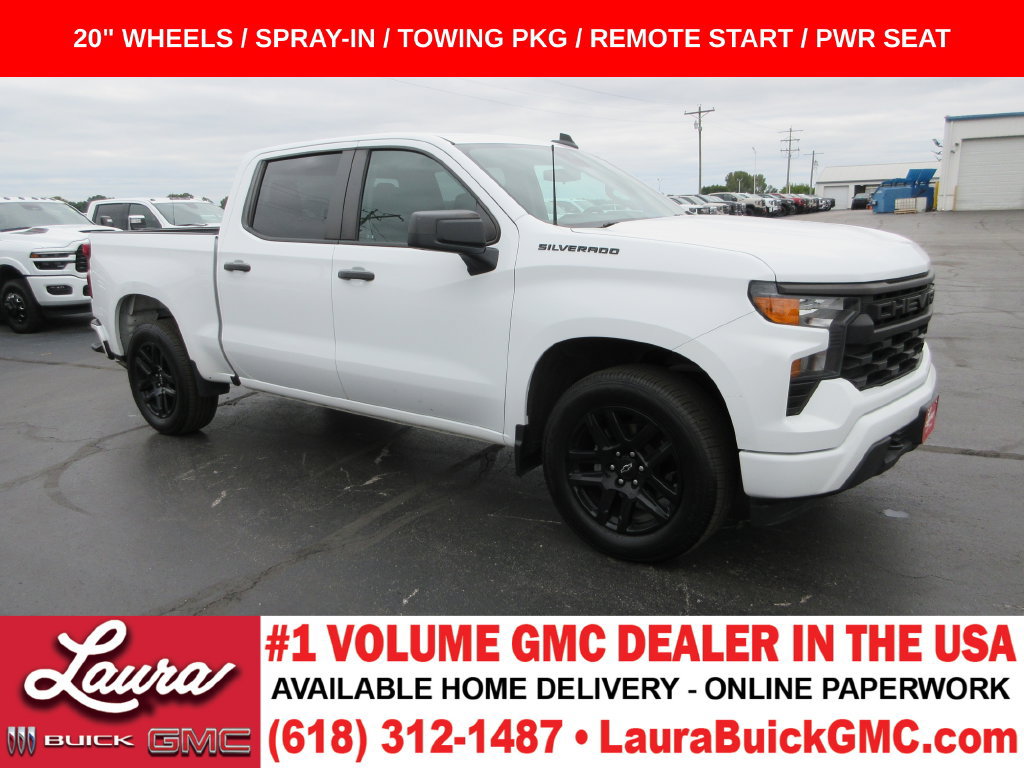 Certified 2022 Chevrolet Silverado 1500 Custom w/ LPO, Dark Essentials Package