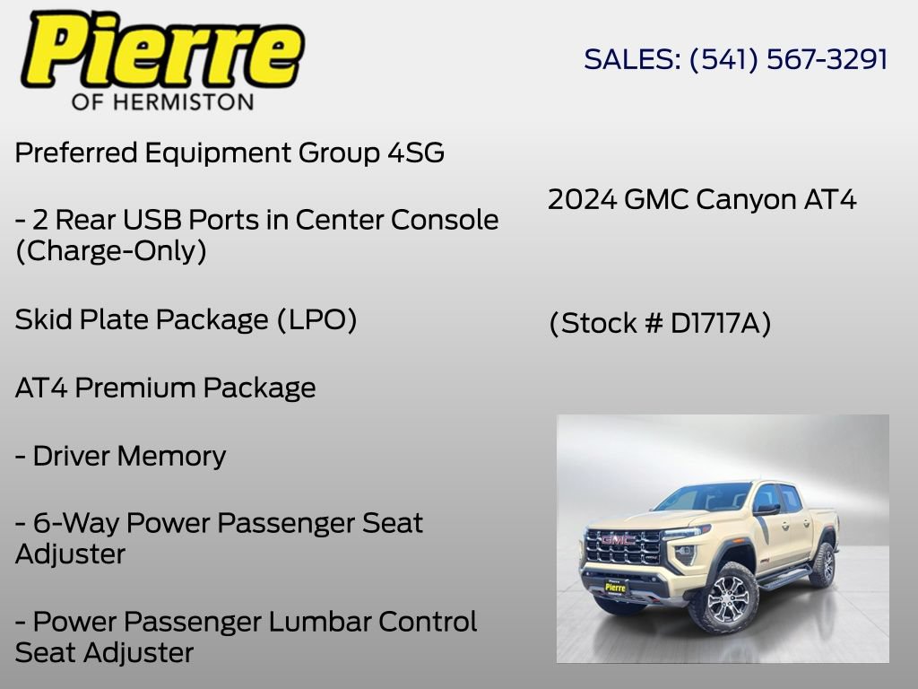 Used 2024 GMC Canyon AT4 w/ LPO, Off Road Lift Package AWD/4WD image 24