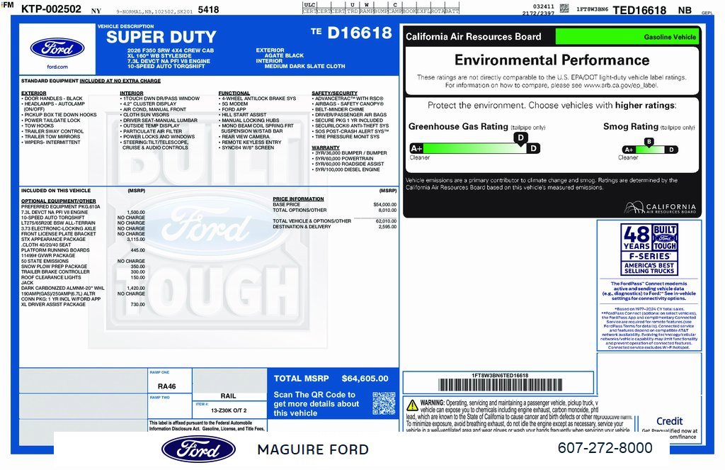 New 2026 Ford F350 XL w/ STX Appearance Package image 3