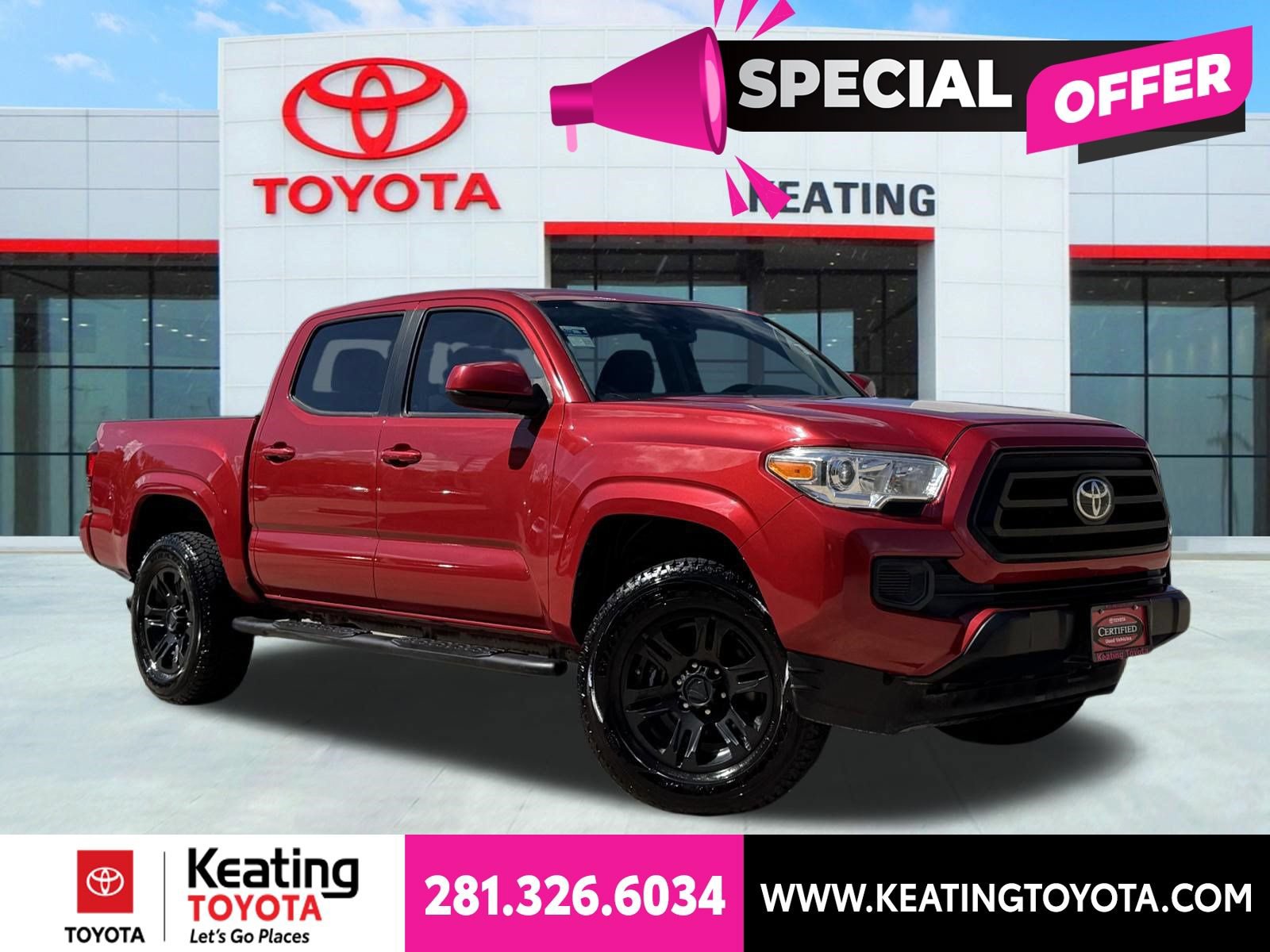 Certified 2021 Toyota Tacoma SR w/ SR Convenience Package RWD 360° Tour