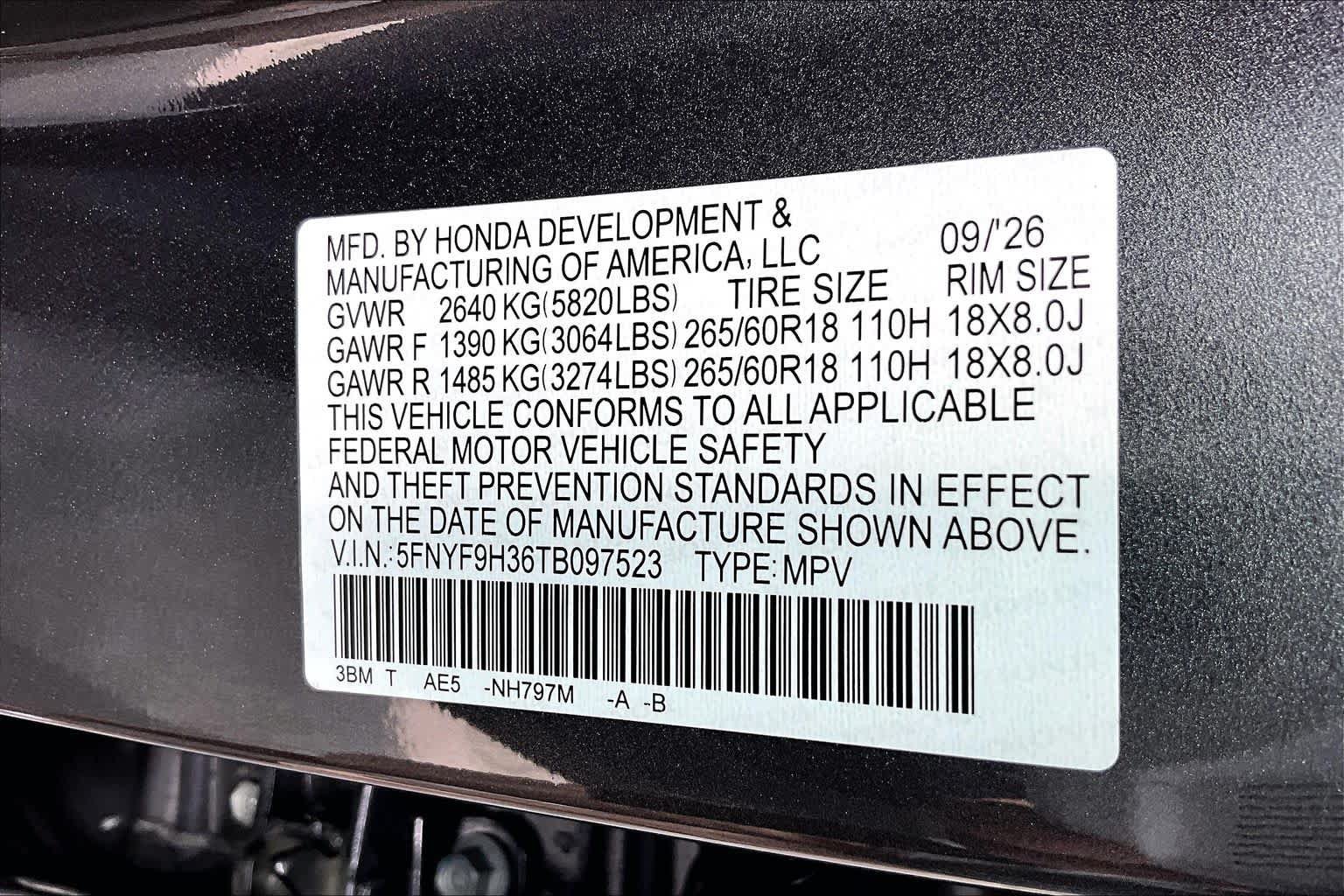 New 2026 Honda Passport RTL image 14