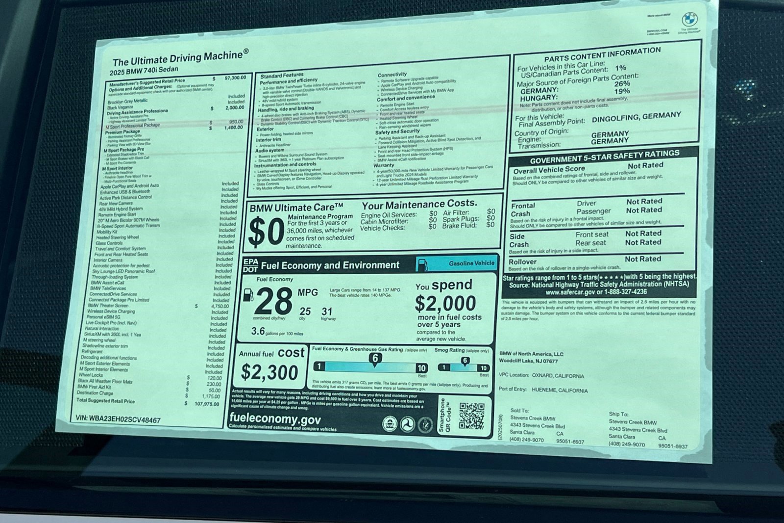 New 2025 BMW 740i image 29