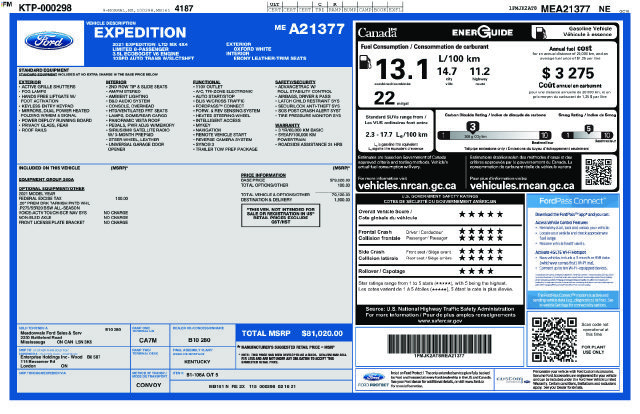 Used 2021 Ford Expedition Max Limited AWD/4WD image 37