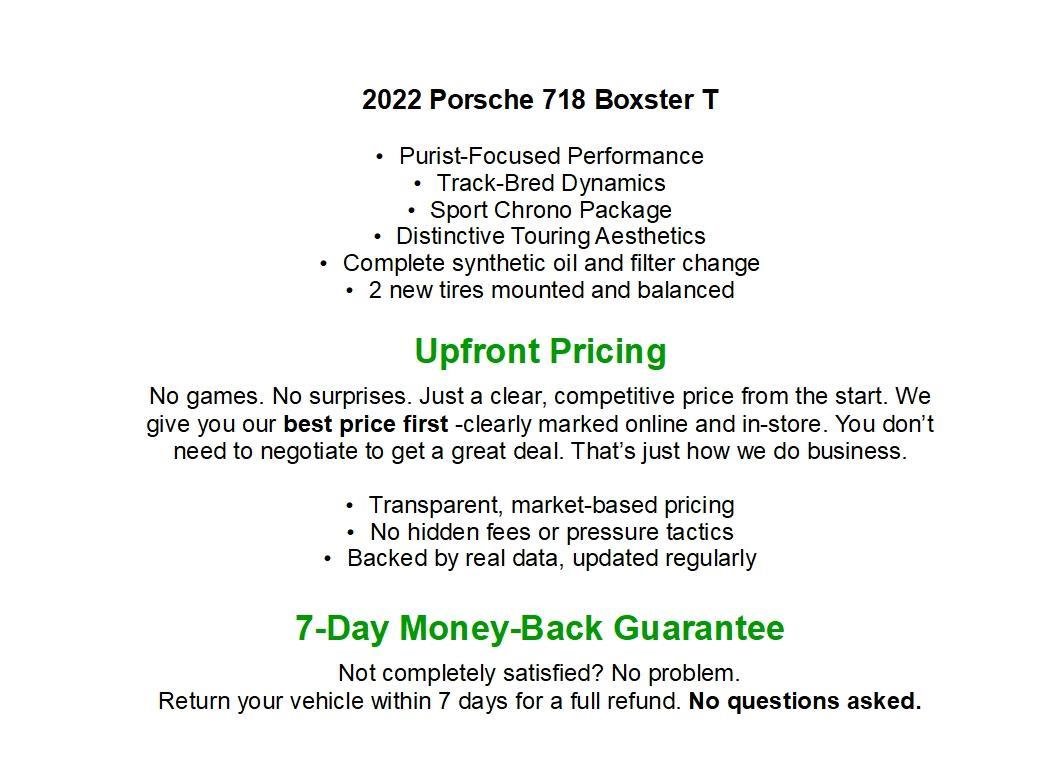 Used 2022 Porsche 718 Boxster RWD image 2