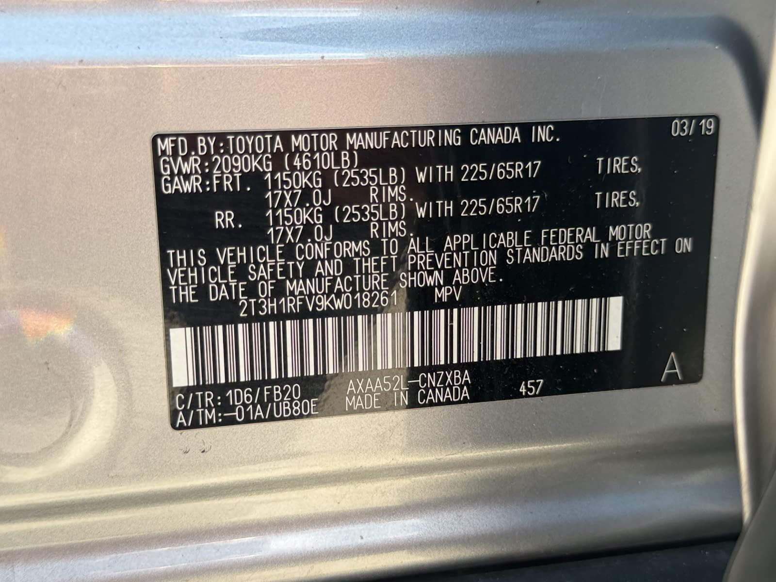 Used 2019 Toyota RAV4 LE FWD image 30