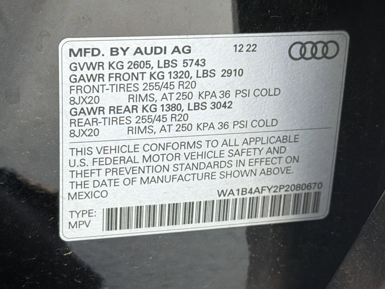 Certified 2023 Audi SQ5 Premium Plus w/ Premium Plus Package AWD/4WD image 19